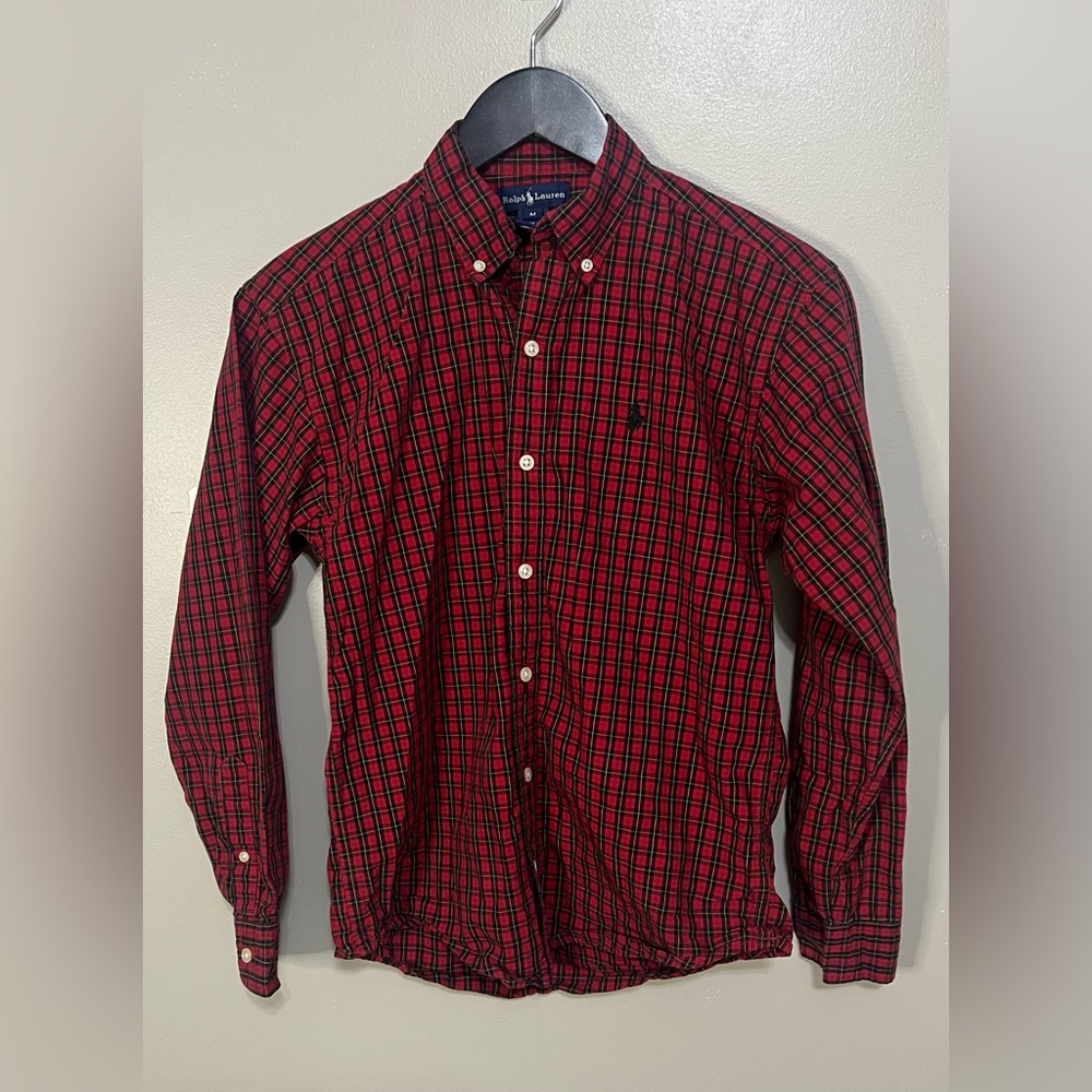 Ralph Lauren button down plaid long sleeve Size Medium